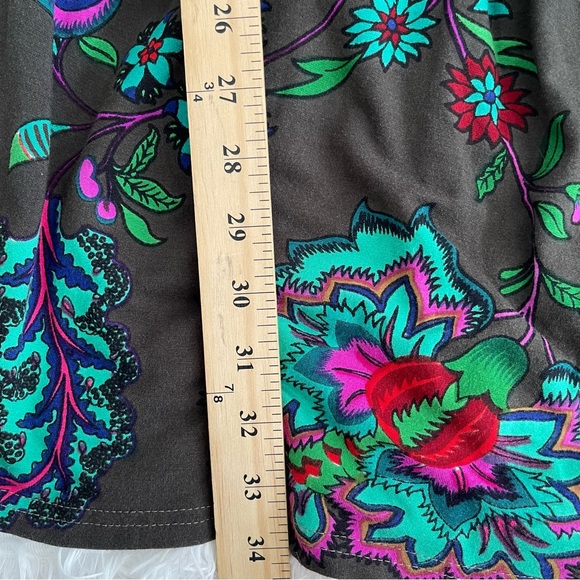 ANTHROPOLOGIE RITU KUMAR Floral Boho Dress Woman’s 3 (Medium) Elbow Sleeve - Picture 9 of 10